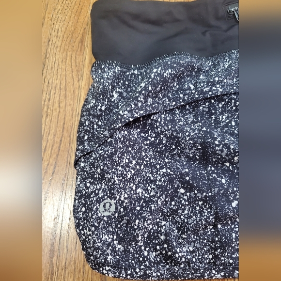 Lululemon Speed Up Lined Shorts - Light Black Splatter Speckled - Picture 5 of 7